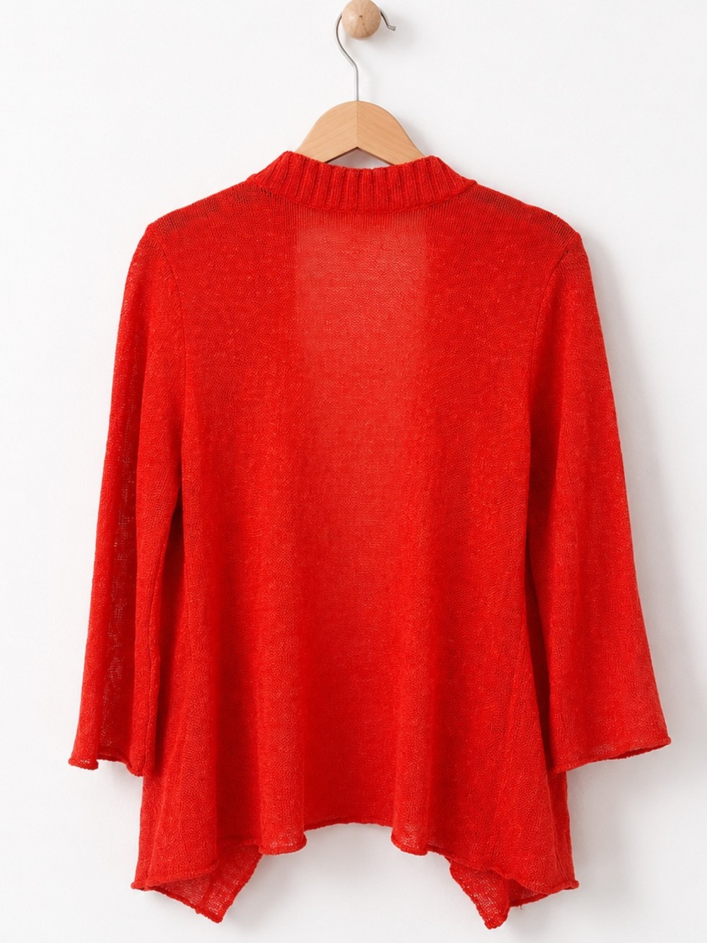 EILEEN FISHER PETITE CARDI 3/4 SLEEVE FALL ORANGE SWEATER CARDIGAN SZ PS - Picture 3 of 5